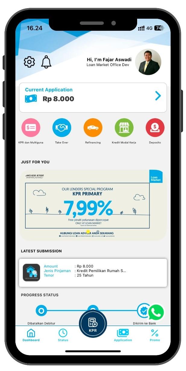 application loan market indonesia